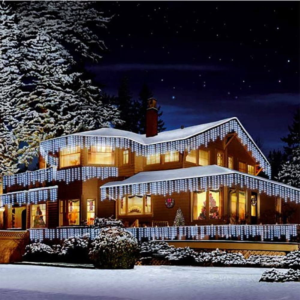 Christmas Xmas Bright LED Snowing Icicle Lights Indoor Outdoor House Tree White Christmas Xmas Bright LED Snowing Icicle Lights Indoor Outdoor House Tree White